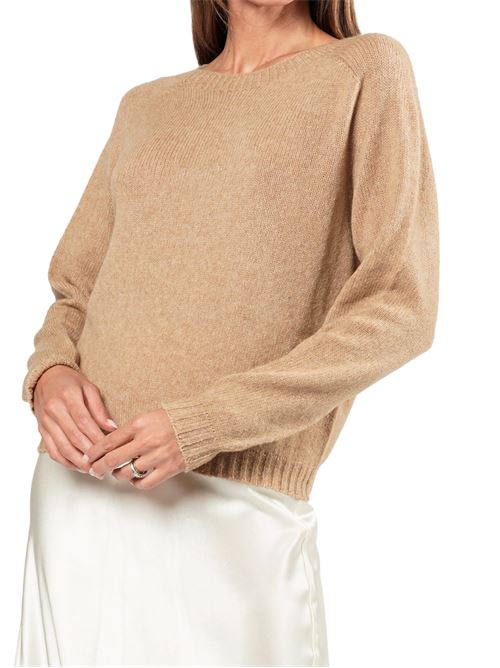 Maglione Donna beige con effetto pettinato ROBERTO COLLINA | P36601P3605